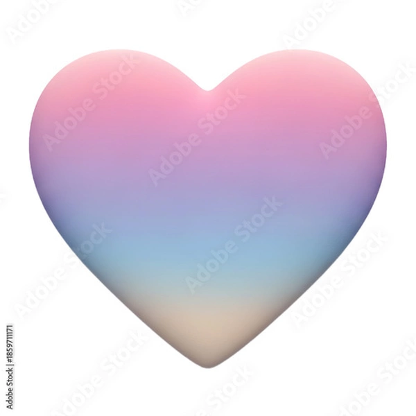 Obraz Gradient heart emoji