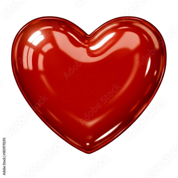 Obraz Shiny red heart