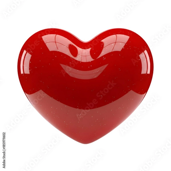 Obraz Glossy red heart