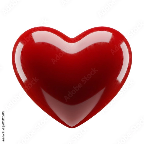 Obraz Bright red heart shape