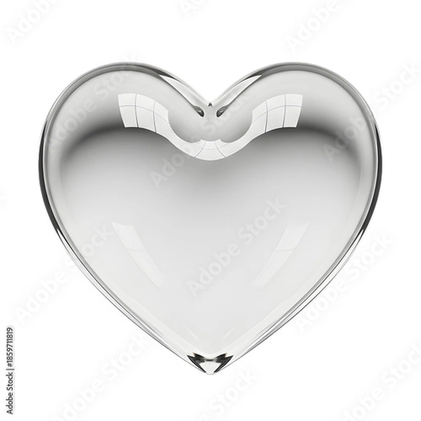 Obraz Polished heart-shaped object