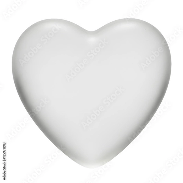 Obraz Simple white heart