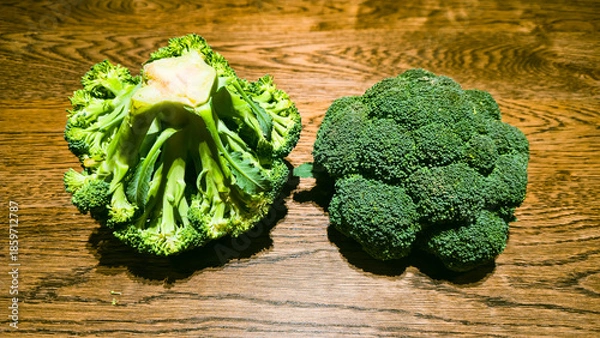 Obraz Fresh Raw Green Broccoli Florets