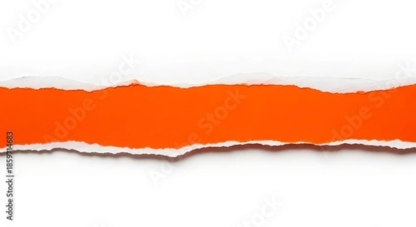 Obraz Torn paper revealing orange background