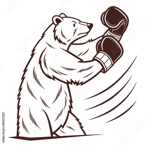 Obraz Boxer Bear Champion