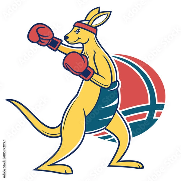 Obraz Boxer Kangaroo Fighter