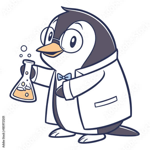 Obraz Scientist Penguin Lab Worker 1