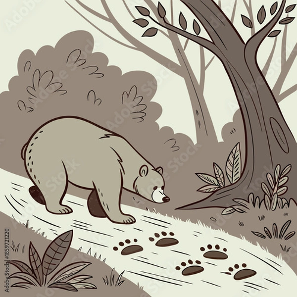 Obraz Detective Bear Case Solver