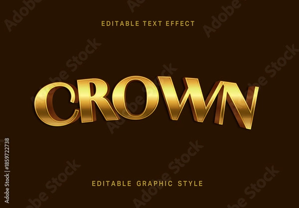 Obraz Regal Gold Text Effect