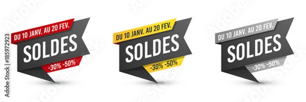 Fototapeta Soldes étiquettes