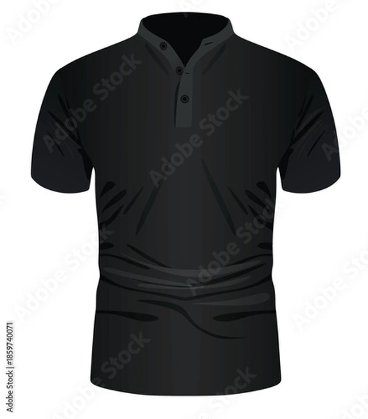 Obraz Black man t shirt. vector illustration