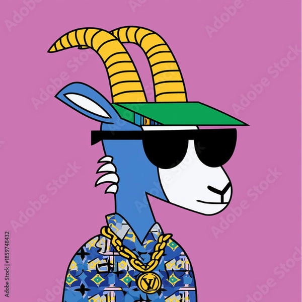 Obraz やぎ座。ヤギ。占星術。星占い。星座