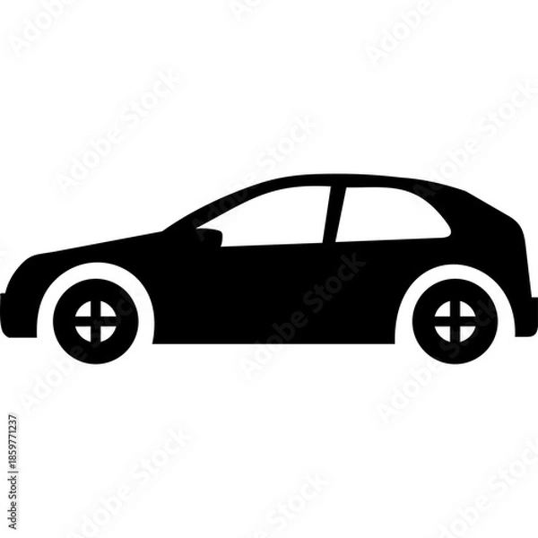 Obraz black sports car