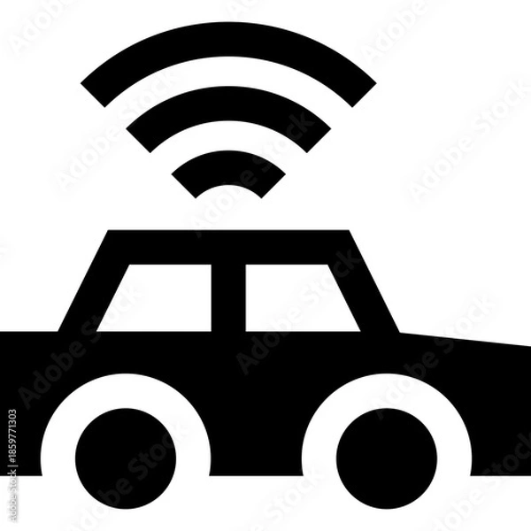 Obraz wireless icon on a white background