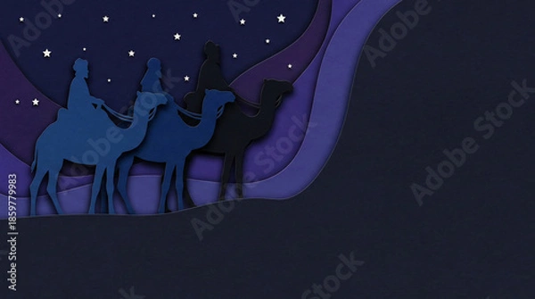 Obraz Magi paper cutout
