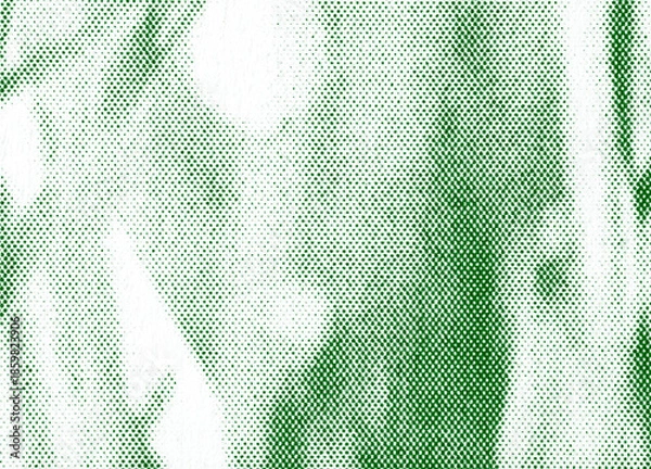 Fototapeta Green halftone macro grass texture background, abstract dot pattern