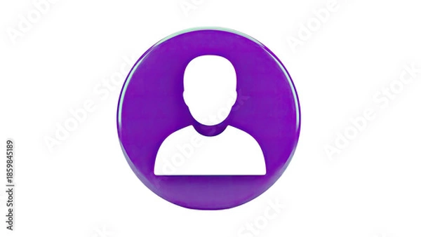 Obraz Purple User Profile Icon