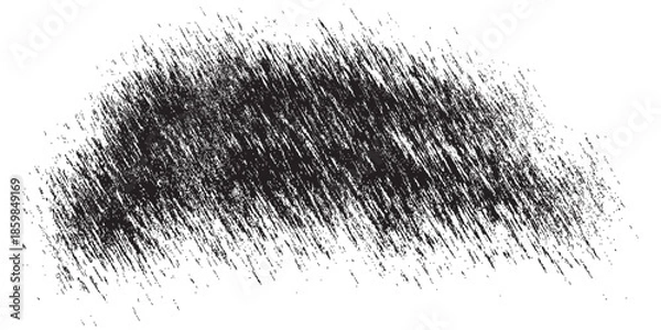 Obraz Abstract Black and White Hatching Texture with Diagonal Strokes.