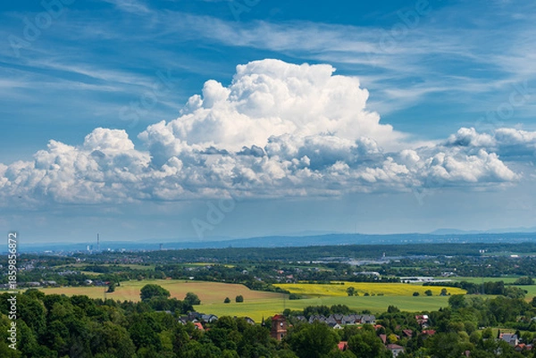 Obraz Cumulonimbus cloud developing over Krakow
