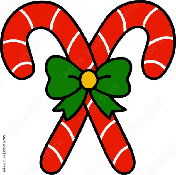 Obraz christmas candy canes