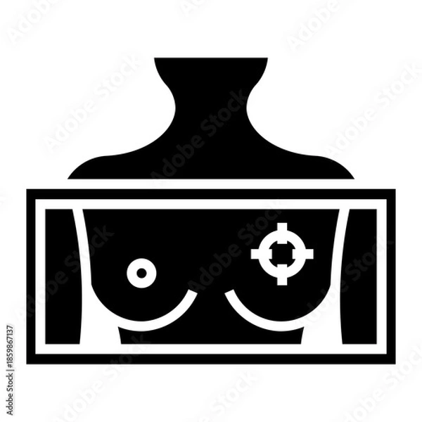 Obraz world cancer day Solid icon