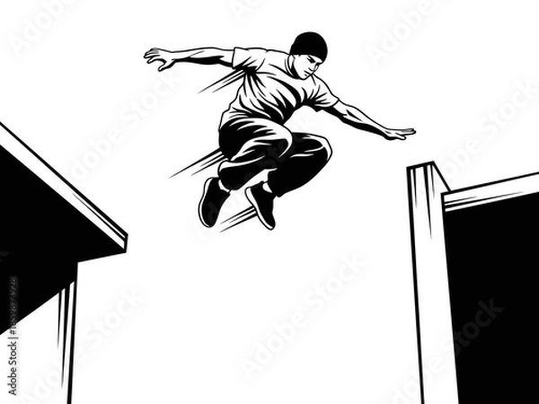 Obraz Parkour Vector Illustration