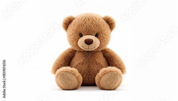Obraz Fluffy Teddy Bear Isolated