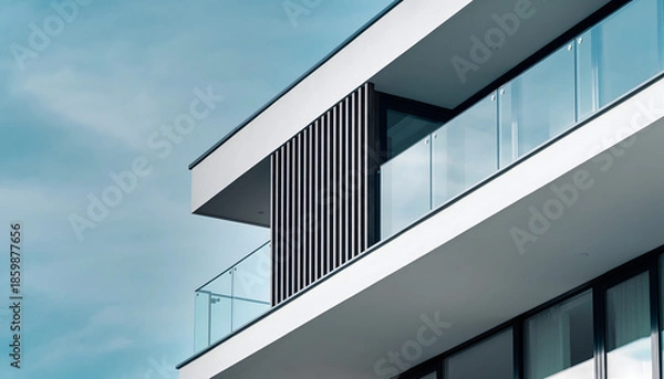 Obraz Modern Minimalist Building Facade Design