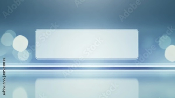 Obraz Modern laptop with pristine blank screen displayed in minimalist workspace setting ready for creative endeavors.