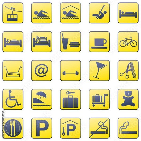 Fototapeta Reisesymbole