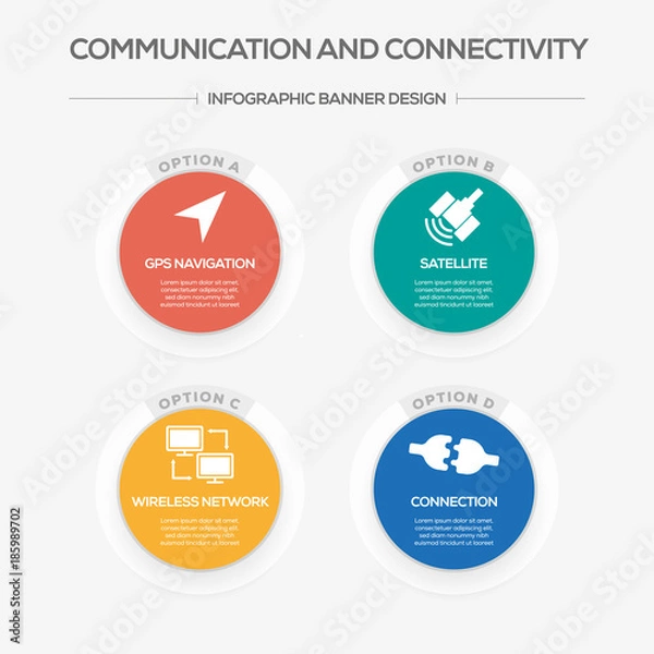 Fototapeta Communication and Connectivity Concept