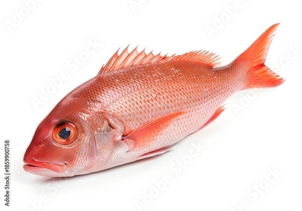Obraz Fresh Red Snapper Fish Isolated