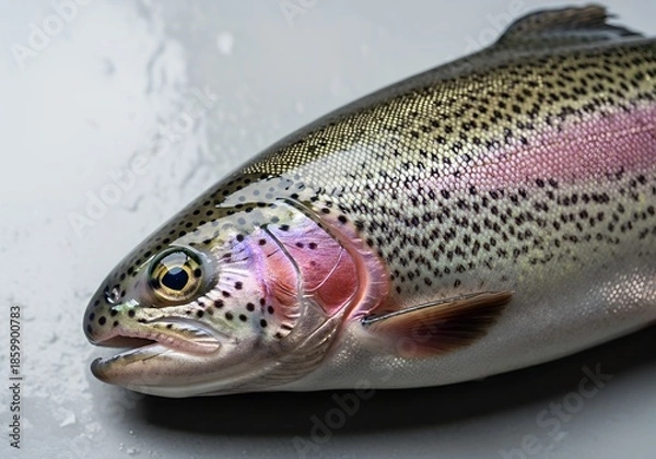 Fototapeta Fresh Rainbow Trout Fish