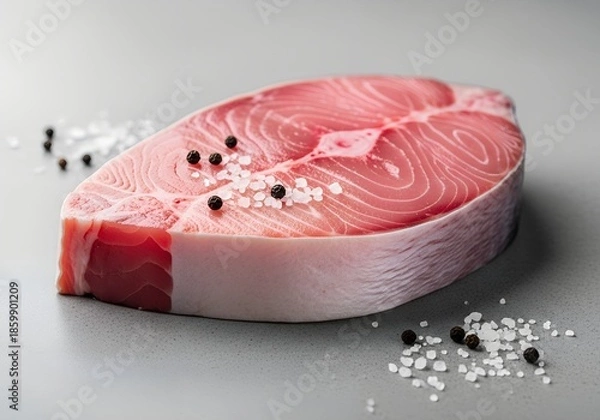 Obraz Raw Swordfish Steak Isolated