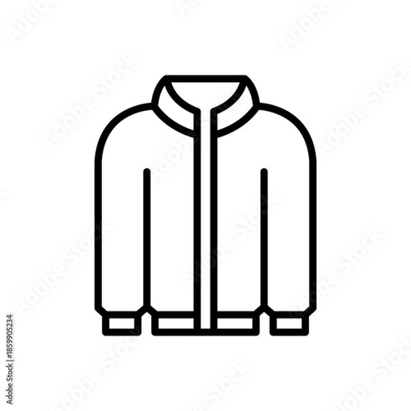 Obraz Jacket icon flat vector template design trendy