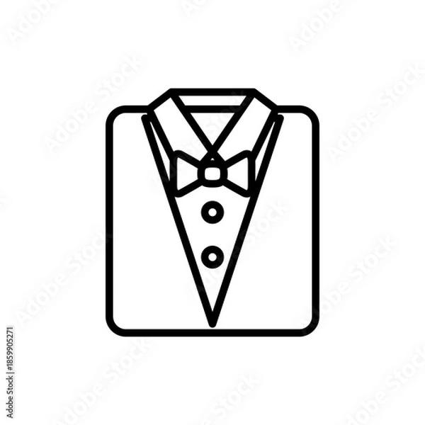 Obraz Tuxedo vector illustration icon template