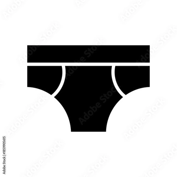Obraz Boxer underpants vector illustration icon template