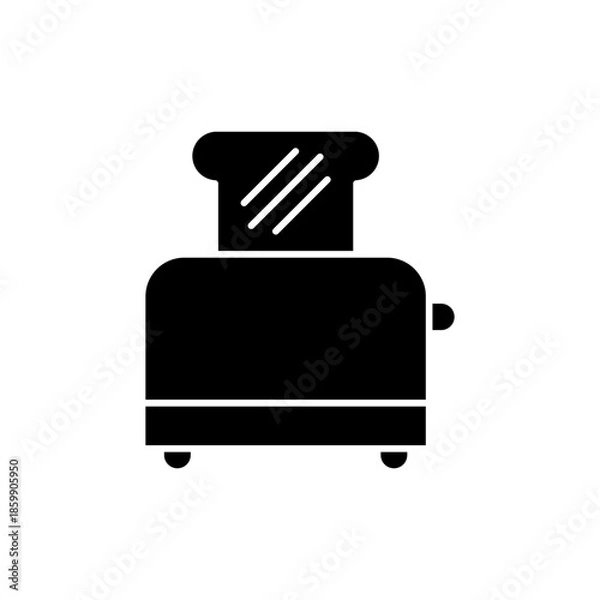 Obraz Toaster vector design illustration icon