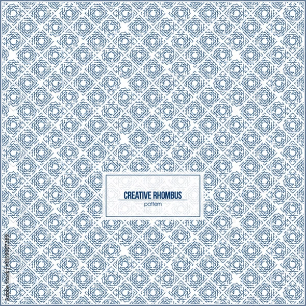 Obraz complex shape of creative rhombus pattern for company card background