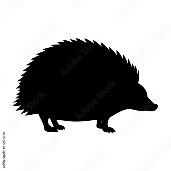 Fototapeta A hedgehog icon bold outline vector illustration design