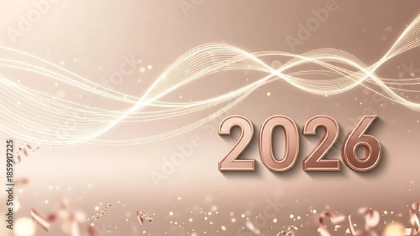 Obraz gold new year background 2026