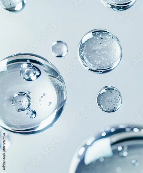 Obraz Scientific Liquid Macro – Cell-Like Transparent Spheres