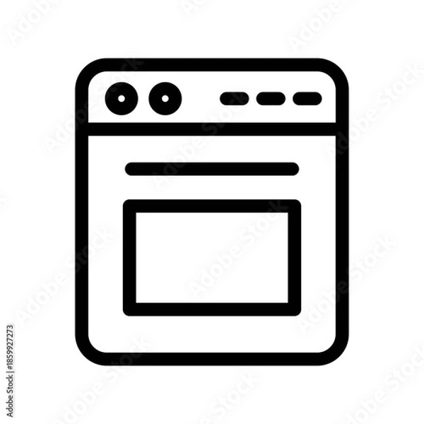 Obraz convection oven icon