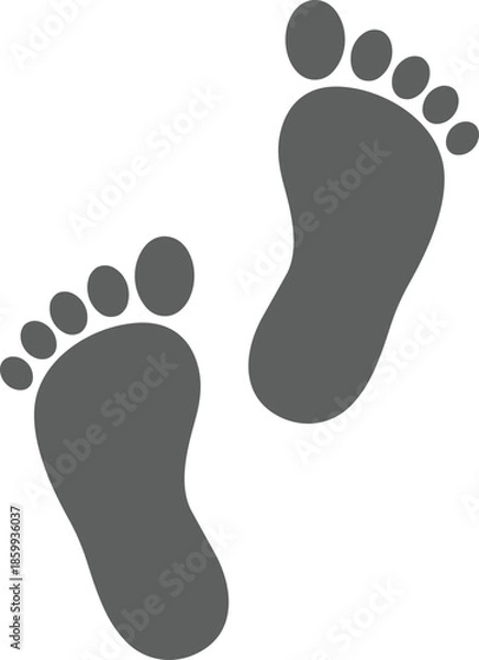 Obraz Footstep icon