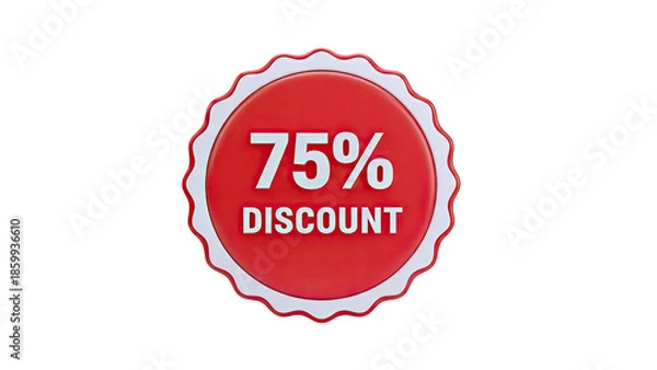 Obraz 75% Discount Badge