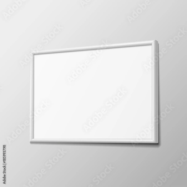 Obraz Realistic White horizontal frame for paintings