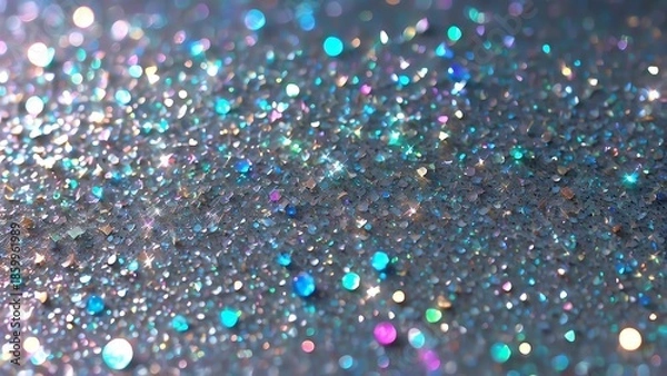 Obraz ラグジュアリーなシルバーモチーフとキラキラのパーティー向き背景テクスチャ壁紙	
