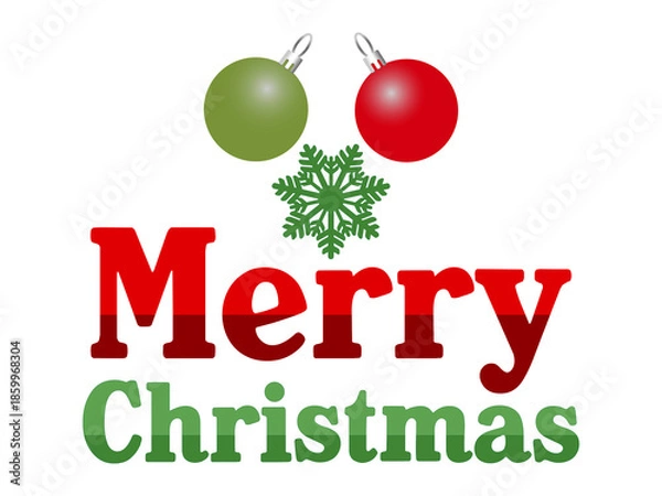 Obraz Merry Christmas illustrations Vectors