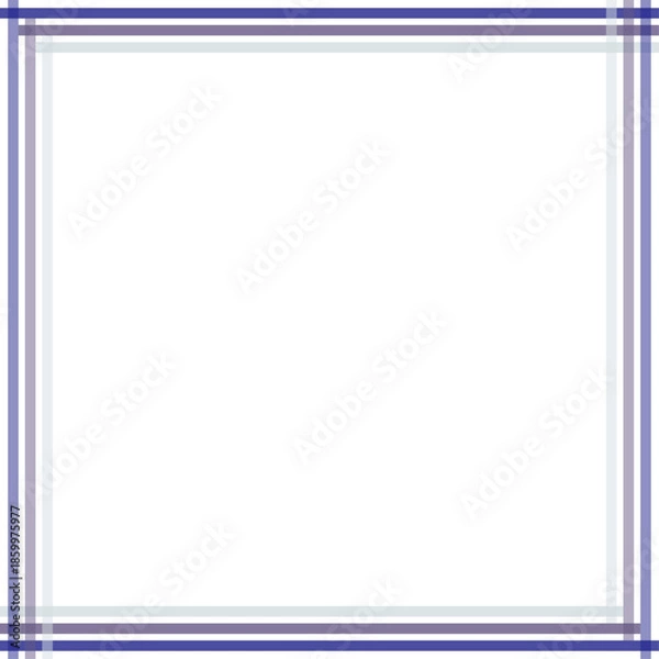 Obraz Blue color abstract frame on white background