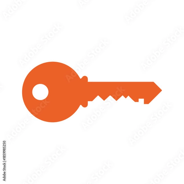 Fototapeta Orange Key Icon